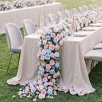 24 Bundles Artificial Peonies Flowers, Light Pink, Light Blue in Light Pink, Light Blue, alternate view 5