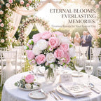 24 Bundles Artificial Peonies Flowers, White and Pink in White and Pink, alternate view 5