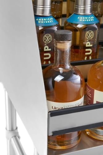 24" Five-Tiered Stainless Steel Liquor Display Rack, 24" W x 23" D in 24"W x 23"D in Silver, alternate view 6