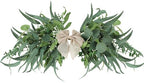 24" Floral Swag for Front Door Greenery Teardrop Swag Eucalyptus Swag Summer Wreath with Eucalyptus Olives