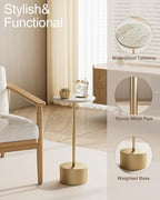 24'' Gold Drink Pedestal Table, Round Martini Cocktail Table, alternate view 6