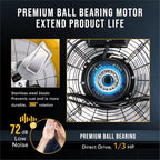 24" High-Velocity Metal Drum Fan, 7700 CFM, 3-Speed Industrial Fan, Heavy Duty for Industrial & Commercial Use, alternate