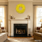 24 Inch Artificial Yellow Forsythia Wreaths Spring Summer Fall Wreath, alternate view 6