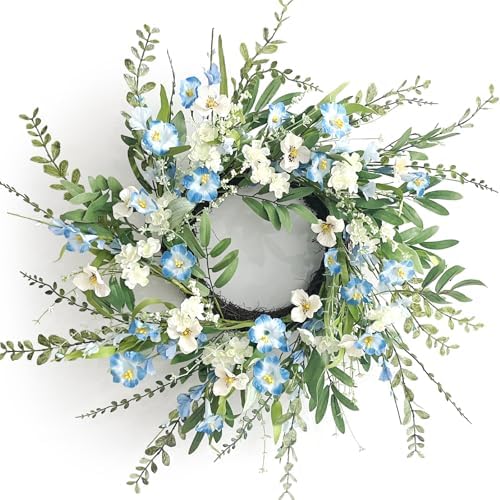 24 Inch Fall Wreath for Front Door Artificial FloralWreath