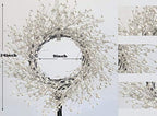 24 Inch Fall Wreath for Front Door White Pearl Berry Wreath, alternate view 3