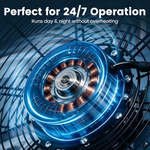 24 Inch Industrial Drum Fan with 8700 CFM 3-Speed Control, alternate view 6