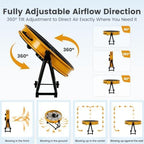 24 Inch Industrial Drum Fan with 8700 CFM 3-Speed Control, alternate view 7