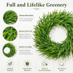 24 Inch Norfolk Pine Wreath, Christmas Front Door Decor, alternate view 6