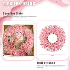 24 Inch Spring Wreaths for Front Door Large Easter Valentines, alternate view 4