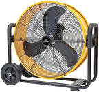 24 Inches 7341 CFM Heavy Duty High Velocity Barrel Floor Drum Fan With DC Brushless Motor, Stepless Speed