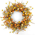 24 Inches Fall Wreath Fall Wreaths for Front Door Thanksgiving Wreath