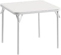 24'' Kids Folding Activity Card Table, with Ultra Soft Padded Tabletop, 1 Piece, White in White