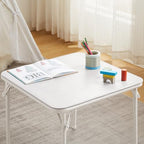 24'' Kids Folding Activity Card Table, with Ultra Soft Padded Tabletop, 1 Piece, White in White, alternate view 6