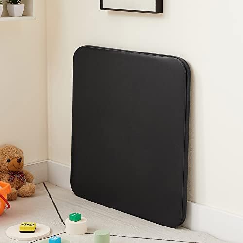 24" Kids Folding Card Table, Soft Padded Top, 1 Piece, Black in Black, alternate view 2