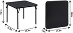 24" Kids Folding Card Table, Soft Padded Top, 1 Piece, Black in Black, alternate view 3