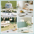 24 Pack 12 Inch Steel Place Card & Table Number Holders, Black in Black 24PK, alternate view 5