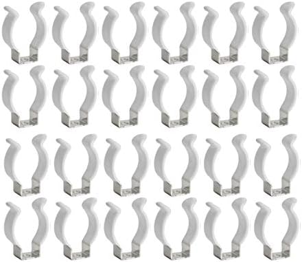 (24-Pack) T8 U Clips Holder Bracket for 8FT LED Light Bulbs, LED Fluorescent Tube Replacement Mounting