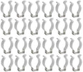 (24-Pack) T8 U Clips Holder Bracket for 8FT LED Light Bulbs, LED Fluorescent Tube Replacement Mounting