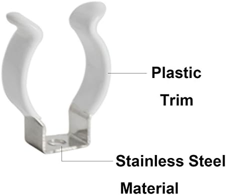 (24-Pack) T8 U Clips Holder Bracket for 8FT LED Light Bulbs, LED Fluorescent Tube Replacement Mounting, alternate view 6