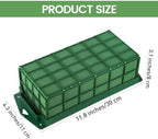 24 Packs Floral Foam Cage Rectangle Flower Cage Holders with Floral Foam Flower Arrangement Supplies for Fresh, alternate