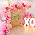 24 Panels Light Gold Shimmer Wall Backdrops, Square Sequins Backdrops with 6D Effect, Large Photo backdrops for