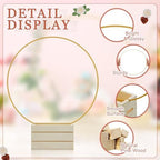 24 Pcs 12 Inches Metal Floral Hoop Centerpiece with Tables Stand, alternate view 4