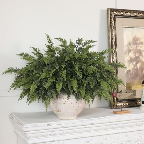 24 Pcs 18"Artificial Lifelike Touch Christmas Cedar Branches for Vase Decor, alternate view 3