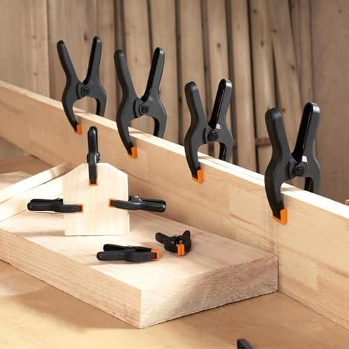 24 PCS 3.5" Heavy Duty Plastic Spring Clamps, Black Spring Clips for Backdrops, Craft Projects, Woodworking, alternate view 2