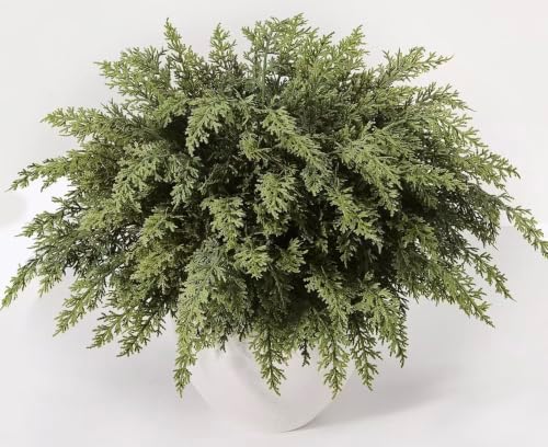 24 Pcs Artificial Lifelike Touch Christmas Cedar Branches for Vase Decor