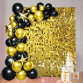 24 Pcs Gold Shimmer Wall Backdrop Panels for Party Decoration