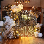 24 Pcs Gold Shimmer Wall Backdrop Panels for Party Decoration, alternate view 5