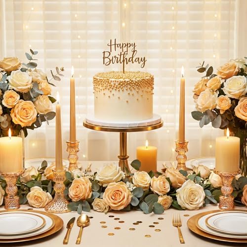 24 Pcs Gold Taper Candle Holders 4'' Tall Candlestick Glass Holders Bulk Crystal Decorative Stand Wedding Stick, alternate