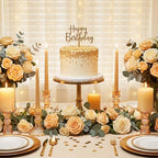 24 Pcs Gold Taper Candle Holders 4'' Tall Candlestick Glass Holders Bulk Crystal Decorative Stand Wedding Stick, alternate
