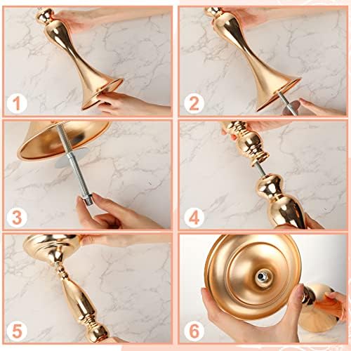 24 Pcs Gold Wedding Flower Stand 20" Wedding Centerpiece for Table in Gold, alternate view 5