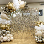 24 Pcs Light Gold Shimmer Wall Backdrop Panels for Party Decor, alternate view 4