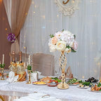 24 Pcs Metal Flower Holders for Centerpieces Wedding Gold 3 Sizes in Gold, alternate view 2