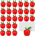 24 Pcs Red Apple Place Card Holders Resin Table Name Stand in Red