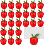 24 Pcs Red Apple Place Card Holders Resin Table Name Stand in Red