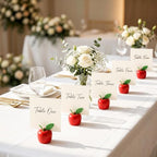 24 Pcs Red Apple Place Card Holders Resin Table Name Stand in Red, alternate view 2