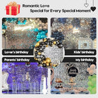 24 Pcs Silver Shimmer Wall Backdrop Panels, 4 x 6 FT for Party Decorations in 6ftx4ft in Silver, alternate view 2