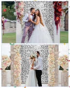 24 Pcs Silver Shimmer Wall Backdrop Panels, 4 x 6 FT for Party Decorations in 6ftx4ft in Silver, alternate view 5