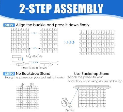 24 Pcs Silver Shimmer Wall Backdrop Panels for Party Decoration, alternate view 5