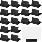 24 Pcs Small Table Number Holder Metal Place Card Holder, Black in Black