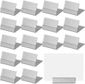 24 Pcs Small Table Number Holder Metal Place Card Holder, Silver in Silver