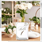24 Pcs Small Table Number Holder Metal Place Card Holder, Silver in Silver, alternate view 3