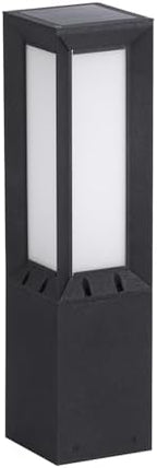 24" Solar Pathway Lights Outdoor IP65 Waterproof Landscape Path Lights in Black Grey, alternate view 7