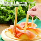 2400PCS Bamboo Appetizer Forks, Fancy Toothpicks for Appetizers - 3.5 Inch, alternate view 4