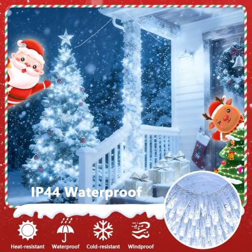 240LED 88FT Christmas String Lights Voice Controlled Remote, Cool White in Cool White, alternate view 6