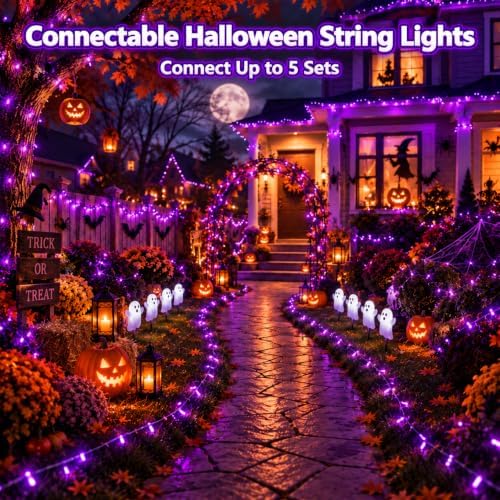 240LED 88Ft Connectable String Lights Indoor Outdoor Clear Wire, alternate view 3