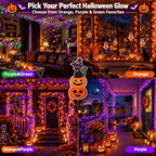 240LED 92FT Smart Color Changing Halloween String Lights RGB App & Remote, alternate view 6